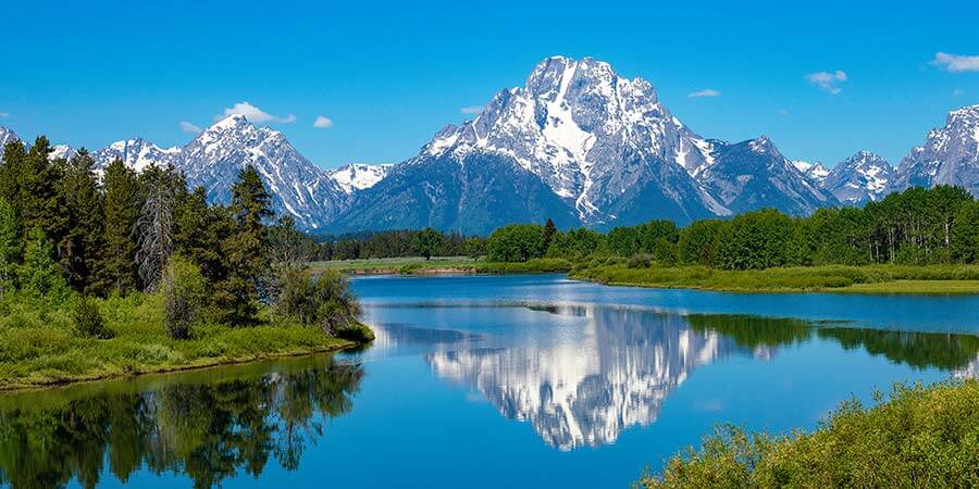 Mount Moran In Grand Teton National Park