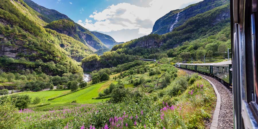 Journeying on the magnificent Flåm Railway