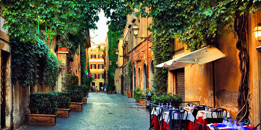 Arrival in Rome