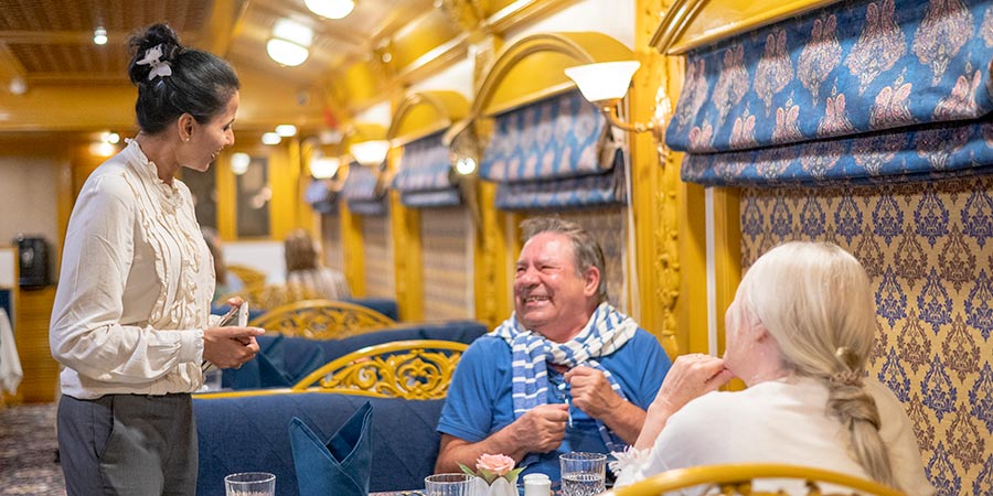 Boarding the Deccan Odyssey
