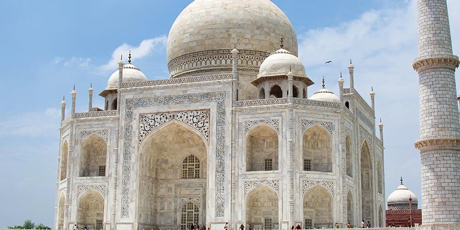 Marveling at the Taj Mahal