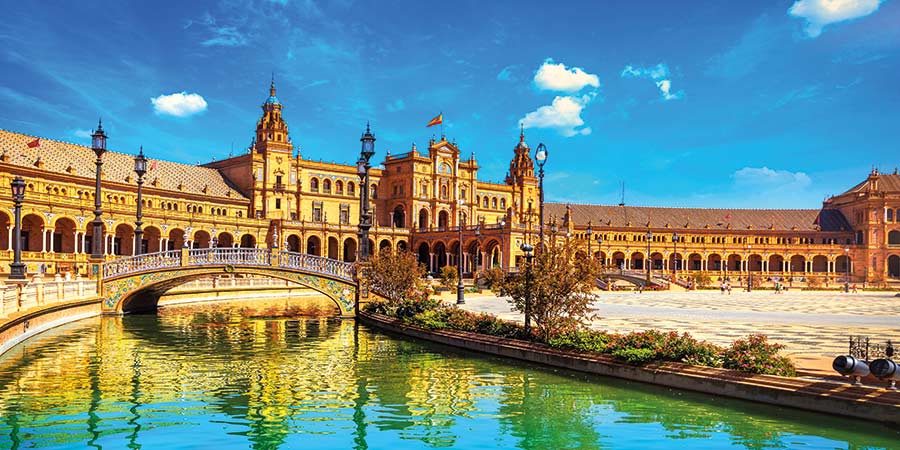 Taking in the sights of Seville