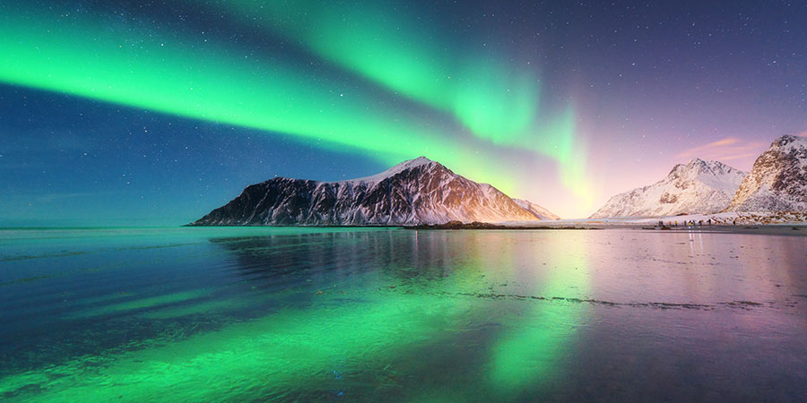 Northern Lights on a Winter Arctic Cruise
