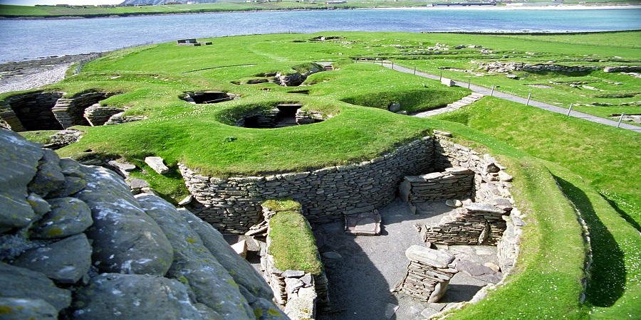 Visiting the ancient settlement of Jarlshof