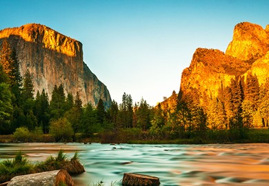 Yosemite Valley View Sunset