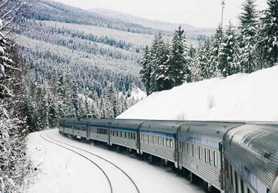 Via Rail, The Canadian in the Snow Via Rail, The Canadian in the Snow