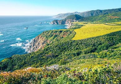 Pacific Ocean and Big Sur Coastline