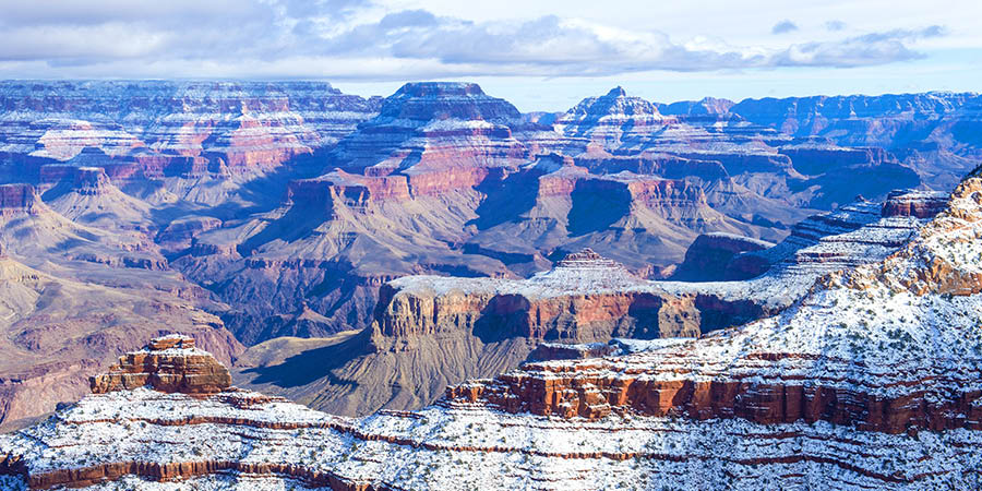 Grand canyon national park in snow