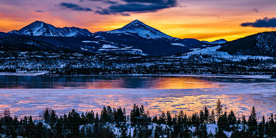 Sunrise in Breckenridge, Colorado