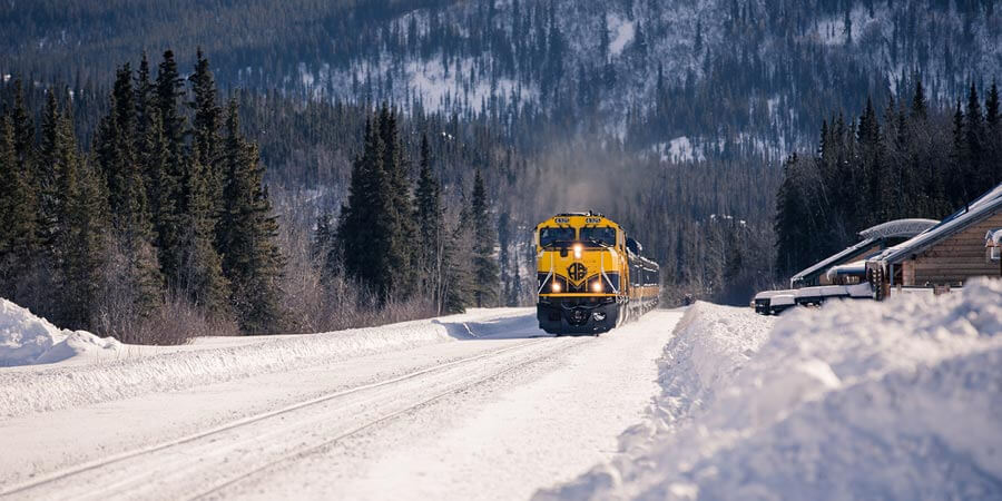 Alaska Railroad's Aurora Winter Train