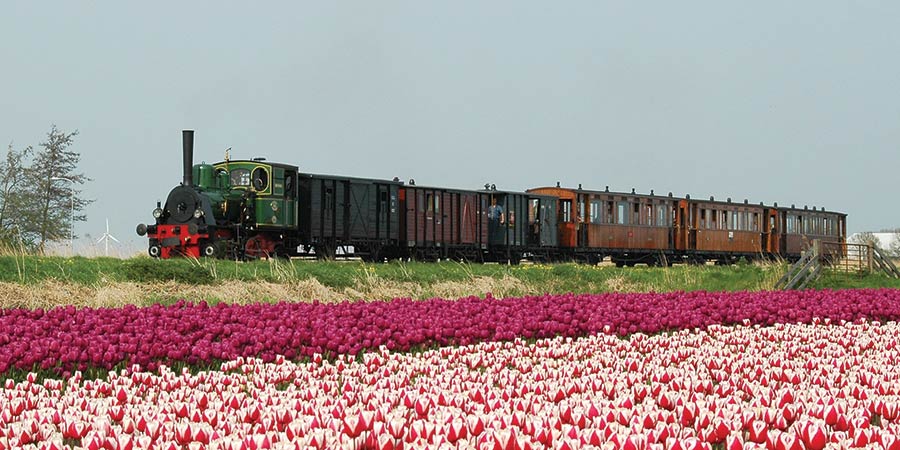 Riding aboard the heritage Medemblik steam train