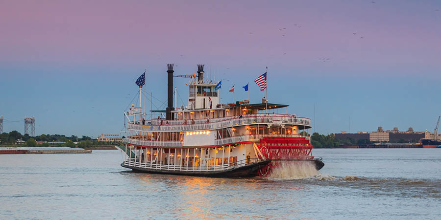 Sail along the Mississippi on the Creole Queen