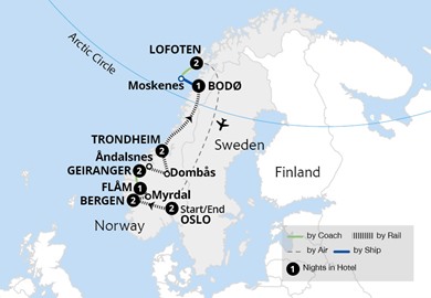 Tour map