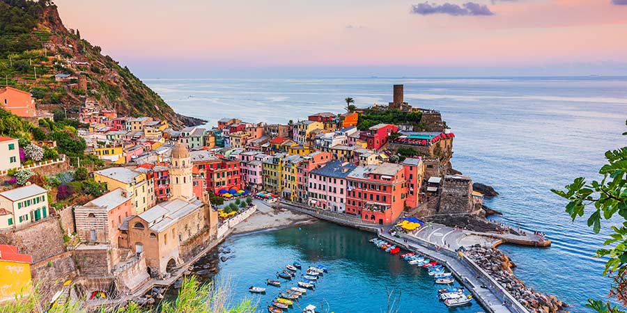 Exploring the Cinque Terre villages by boat and rail