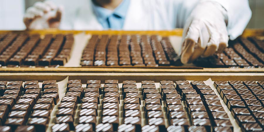 Touring the Baci Perugina chocolate factory