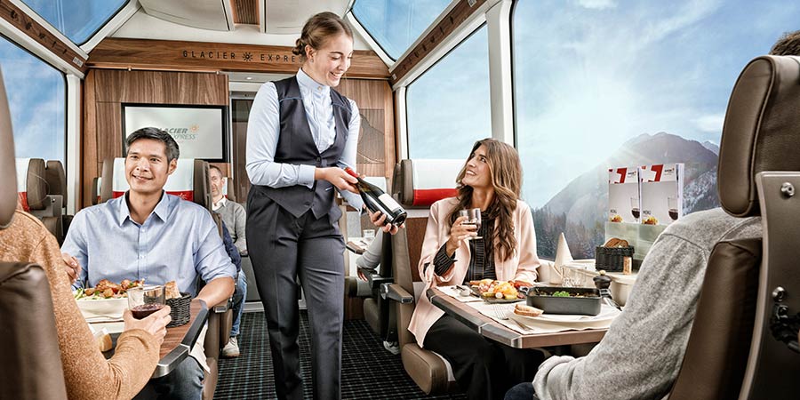 Indulging in Excellence Class on the Glacier Express