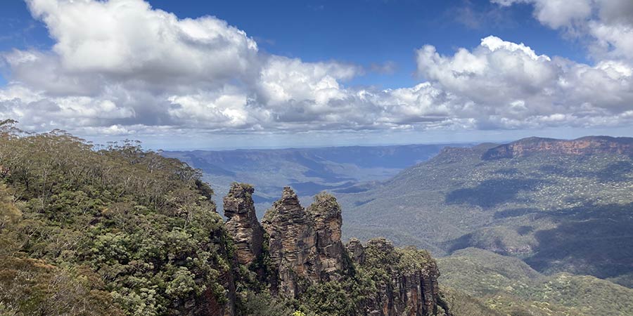 The iconic Blue Mountains.